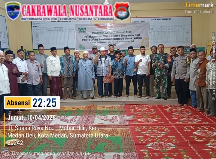 Musyawarah Pengurus Baru TPU(Tempat Pemakaman Umum) 2026-2031 kelurahan Mabar Hilir,Riadi Surahva Terpilih Sebagai(Ketua),Dian(sekretaris )Dodi Suwandi Tarigan (Bendahara)TPU.  Mabar Hilir McN.  Pada hari Jumat tanggal 10 April 2026 bertempat di aula kantor lurah Mabar hilir jalan suasa raya lingkungan V,telah di laksanakan musyawarah Pengurus Baru TPU kelurahan Mabar hilir kecamatan Medan Deli masa periode 2026-2031 berjalan dengan sukses.  Adapun pengurus Baru TPU kelurahan Mabar Hilir telah terpilih abangnda Riyadi surahva(Ketua),Dian (Sekretaris),Dodi Suwandi Tarigan(Bendahara),secara musyawarah yang di hadiri berapa tokoh masyarakat,STM,beserta kepala lingkungan yang ada di kelurahan Mabar hilir,yang mana atas terpilihnya pengurus TPU kelurahan Mabar Hilir yang baru ini,harapan dari masyarakat kelurahan Mabar hilir adalah bisa Membawah perubahan serta mengemban amanah tanggung jawab yang baik.  Dalam musyawarah Pengurus Baru TPU kelurahan Mabar hilir di hadiri Babinsa, bhabinkamtibmas,serta aparatur pemerintah kelurahan Mabar hilir dan LSM penjara PAC Medan Deli.  Ketua PAC Medan Deli LSM penjara,abangnda Abdulrahim Lubis(wawek)memberikan ucapan selamat kepada pengurus baru TPU kelurahan Mabar Hilir,harapan kami sebagai sosial kontrol di masyarakat adalah ,bisa Membawah perubahan serta menata ulang segala kegiatan yang ada di TPU tersebut,bang,"serta bisa menjalankan tugas dengan baik dan amanah,terutama bagaimana kita semua bisa mencari solusi agar pelebaran atau membeli lahan yang baru ,karena saat ini lahan TPU tersebut sudah mulai padat.  Red/Abdi