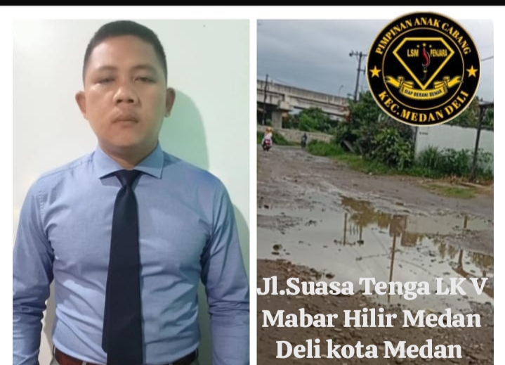 ABDI ANDANA:Desak",Pemko Medan Selesaikan Infrastruktur Dan Drinase Yang Rusak Parah Bertahun Tahun Di Kelurahan Mabar Hilir Kecamatan Medan Deli. Mabar Hilir#McN Putra daerah kelurahan Mabar hilir yang juga tokoh pemuda Mabar hilir Abangnda Abdi Andana yang menjabat sebagai sekretaris LSM penjara PAC Medan Deli menyoroti lambat nya kinerja pemerintah kota Medan dalam menangani infrastruktur dan drainase yang berada di kelurahan Mabar hilir dan sekitar nya. Dalam berapa waktu lalu menurut data pantauan lembaga sosial kontrol LSM penjara PAC Medan Deli,ada berapa ruas jalan serta Drinase Yang belum terlelisasi perbaikan dari pemerintah kota Medan yang ada di kelurahan Mabar hilir,sehingga masyarakat bertanya kinerja pemerintah kota Medan. Dengan adanya aspirasi dari masyarakat kepada Lembaga sosial kontrol LSM penjara PAC Medan Deli terkait keluhan infrastruktur dan drainase,maka dari itu abdi andana selaku sekretaris LSM penjara PAC Medan Deli mendesak pemerintah kota Medan untuk segera menindaklanjuti permasalahan infrastruktur dan drainase yang ada di Mabar hilir, Disamping itu Abdurahim Lubis (wawek)ketua PAC LSM penjara PAC Medan Deli juga menegaskan kepada pemerintah kota Medan,yang mana keluhan masyarakat terkait infrastruktur dan drainase harus segera secepatnya di perbaiki ,bang",jangan sampai masyarakat tidak percaya lagi akan hadirnya pemerintah di tenga tenga keluhan masyarakat. Red#AB