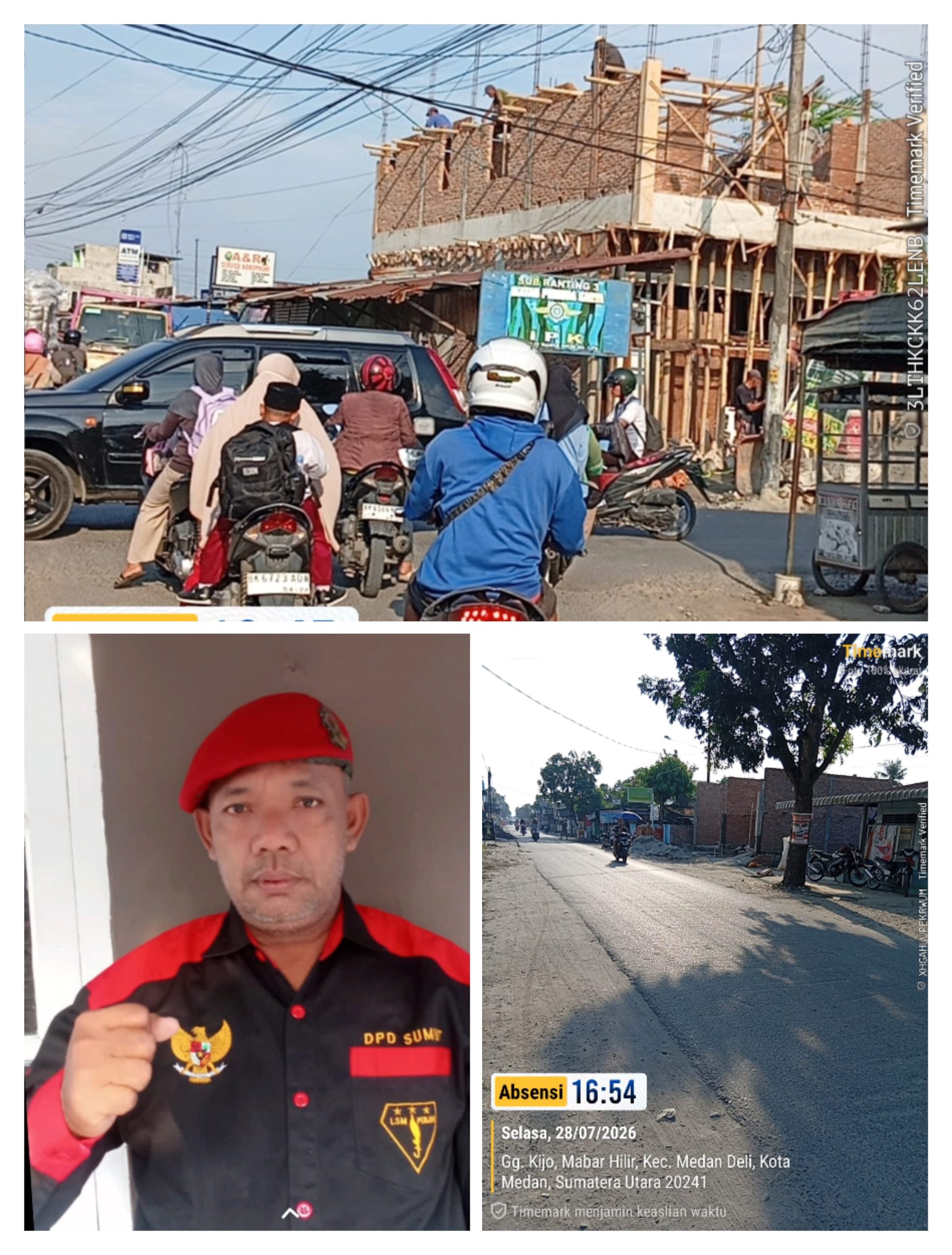 LSM PENJARA;Penegakan PBG Lemah,Bangunan Tanpa PBG di Mabar Hilir Terus Berlanjut Mabar Hilir#McN Dalam pantauan lembaga sosial kontrol LSM ,terdapat bangunan ruko tanpa PBG di jalan suara raya lingkungan V (simpang pekan Sabtu ) dan bangunan ruko dua unit di lingkungan Vll kelurahan Mabar hilir kecamatan Medan Deli kota Medan provinsi sumatera Utara,hal tersebut menjadi sorotan dari kalangan media dan Lembaga sosial kontrol (LSM),betapa lemah nya peraturan daerah di kota Medan terkait PBG,sehingga masyarakat mengabaikan peraturan tentang mendirikan bangunan. Yang mana sudah tertera dalam PP No.16 tahun 2021,pemilik bangunan tanpa PBG terancam sanksi administratif berupa, peringatan tertulis, penghentian sementara, pembongkaran bangunan,serta denda maksimal 10%dari nilai bangunan. Lembaga swadaya masyarakat LSM penjara PAC Medan Deli,beserta awak media ,menekan kan agar pihak dinas terkait menyurati satpol PP kota Medan ,agar segera membongkar bangunan tanpa PBG tersebut,LSM penjara PAC Medan Deli juga mengingat kan kepada pemerintah kota Medan, terkhusus kepada satuan polisi pamong praja Pol PP ,dan dinas perkim agar tetap menindak tegas bangunan tanpa PBG yang ada di Medan Deli dan sekitarnya nya. Abdurahim Lubis wawek yang menjabat sebagai ketua PAC LSM penjara Medan Deli,meminta kepada dinas perkim dan kepala satuan polisi pamong praja Pol PP kota Medan,untuk segera turun langsung ke lokasi bangunan yang dinilai tidak memiliki izin PBG,bang",jangan sampai masyarakat menilai bahwa pemerintah seakan tutup mata terhadap bangunan yang tidak memiliki izin PBG. Red#