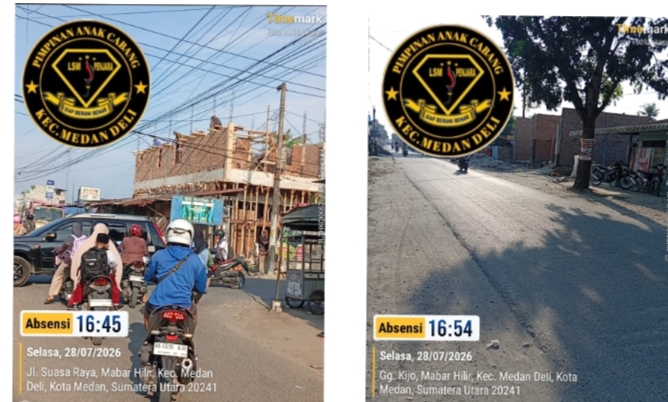 LSM ;Desak Satpol PP  Dan Perkim Tindak Tegas Tertibkan Bangunan Tanpa PBG di Mabar Hilir Kecamatan Medan Deli  Mabar Hilir#McN  Dalam pantauan lembaga sosial kontrol LSM ,terdapat bangunan ruko tanpa PBG di jalan suara raya lingkungan V (simpang pekan Sabtu ) dan bangunan ruko dua unit di lingkungan Vll kelurahan Mabar hilir kecamatan Medan Deli kota Medan provinsi sumatera Utara,hal tersebut menjadi sorotan dari kalangan media dan Lembaga sosial kontrol (LSM),betapa lemah nya peraturan daerah di kota Medan terkait PBG,sehingga masyarakat mengabaikan peraturan tentang mendirikan bangunan.  Yang mana sudah tertera dalam PP No.16 tahun 2021,pemilik bangunan tanpa PBG terancam sanksi administratif berupa, peringatan tertulis, penghentian sementara, pembongkaran bangunan,serta denda maksimal 10%dari nilai bangunan.  Lembaga swadaya masyarakat LSM penjara PAC Medan Deli,beserta awak media ,menekan kan agar pihak dinas terkait menyurati satpol PP kota Medan ,agar segera membongkar bangunan tanpa PBG tersebut,LSM penjara PAC Medan Deli juga mengingat kan kepada pemerintah kota Medan, terkhusus kepada satuan polisi pamong praja Pol PP ,dan dinas perkim agar tetap menindak tegas bangunan tanpa PBG yang ada di Medan Deli dan sekitarnya nya.  Abdurahim Lubis wawek yang menjabat sebagai ketua PAC LSM penjara Medan Deli,meminta kepada dinas perkim dan kepala satuan polisi pamong praja Pol PP kota Medan,untuk segera turun langsung ke lokasi bangunan yang dinilai tidak memiliki izin PBG,bang",jangan sampai masyarakat menilai bahwa pemerintah seakan tutup mata terhadap bangunan yang tidak memiliki izin PBG.  Red#